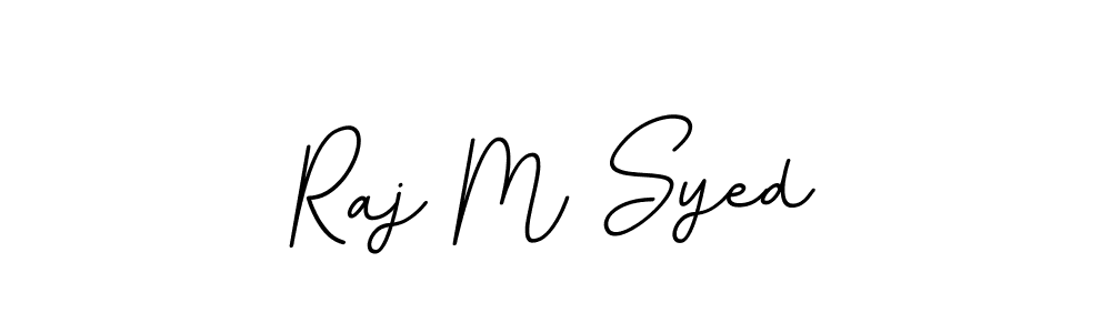 How to make Raj M Syed name signature. Use BallpointsItalic-DORy9 style for creating short signs online. This is the latest handwritten sign. Raj M Syed signature style 11 images and pictures png