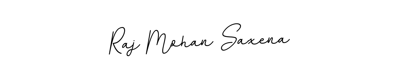 Make a beautiful signature design for name Raj Mohan Saxena. With this signature (BallpointsItalic-DORy9) style, you can create a handwritten signature for free. Raj Mohan Saxena signature style 11 images and pictures png