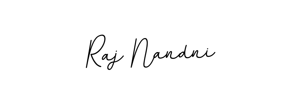 Use a signature maker to create a handwritten signature online. With this signature software, you can design (BallpointsItalic-DORy9) your own signature for name Raj Nandni. Raj Nandni signature style 11 images and pictures png