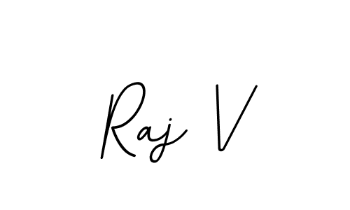 Create a beautiful signature design for name Raj V. With this signature (BallpointsItalic-DORy9) fonts, you can make a handwritten signature for free. Raj V signature style 11 images and pictures png