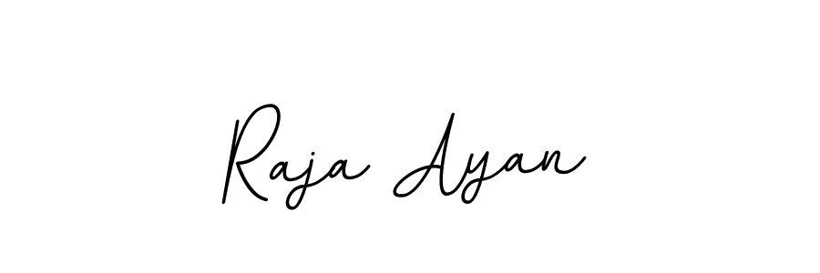 The best way (BallpointsItalic-DORy9) to make a short signature is to pick only two or three words in your name. The name Raja Ayan include a total of six letters. For converting this name. Raja Ayan signature style 11 images and pictures png