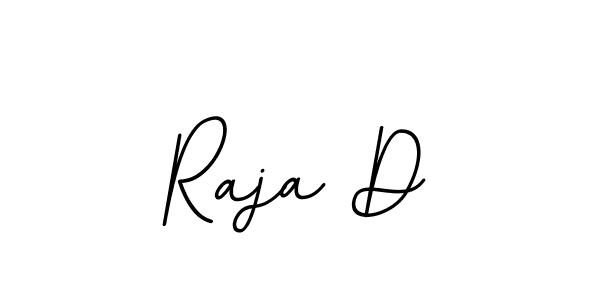 How to make Raja D name signature. Use BallpointsItalic-DORy9 style for creating short signs online. This is the latest handwritten sign. Raja D signature style 11 images and pictures png