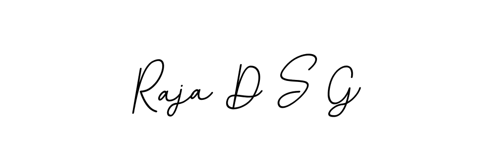 Design your own signature with our free online signature maker. With this signature software, you can create a handwritten (BallpointsItalic-DORy9) signature for name Raja D S G. Raja D S G signature style 11 images and pictures png