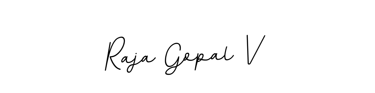 How to make Raja Gopal V name signature. Use BallpointsItalic-DORy9 style for creating short signs online. This is the latest handwritten sign. Raja Gopal V signature style 11 images and pictures png