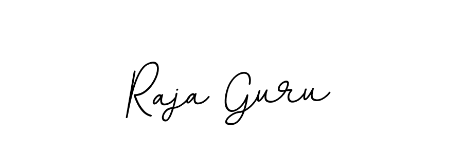 Design your own signature with our free online signature maker. With this signature software, you can create a handwritten (BallpointsItalic-DORy9) signature for name Raja Guru. Raja Guru signature style 11 images and pictures png