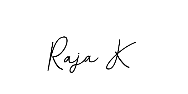 Create a beautiful signature design for name Raja K. With this signature (BallpointsItalic-DORy9) fonts, you can make a handwritten signature for free. Raja K signature style 11 images and pictures png