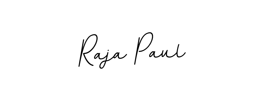 Create a beautiful signature design for name Raja Paul. With this signature (BallpointsItalic-DORy9) fonts, you can make a handwritten signature for free. Raja Paul signature style 11 images and pictures png