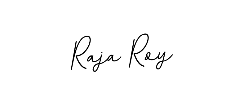 Use a signature maker to create a handwritten signature online. With this signature software, you can design (BallpointsItalic-DORy9) your own signature for name Raja Roy. Raja Roy signature style 11 images and pictures png