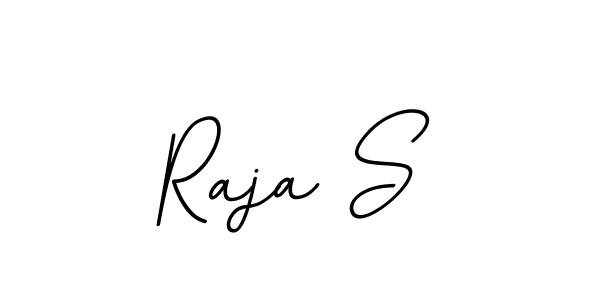 Use a signature maker to create a handwritten signature online. With this signature software, you can design (BallpointsItalic-DORy9) your own signature for name Raja S. Raja S signature style 11 images and pictures png