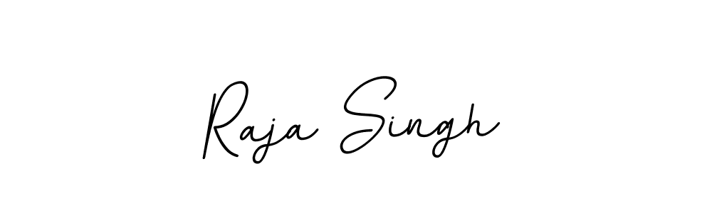 How to make Raja Singh name signature. Use BallpointsItalic-DORy9 style for creating short signs online. This is the latest handwritten sign. Raja Singh signature style 11 images and pictures png
