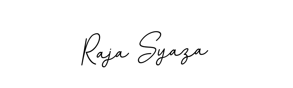 Use a signature maker to create a handwritten signature online. With this signature software, you can design (BallpointsItalic-DORy9) your own signature for name Raja Syaza. Raja Syaza signature style 11 images and pictures png