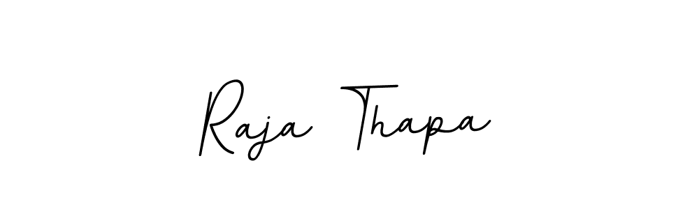 Raja Thapa stylish signature style. Best Handwritten Sign (BallpointsItalic-DORy9) for my name. Handwritten Signature Collection Ideas for my name Raja Thapa. Raja Thapa signature style 11 images and pictures png