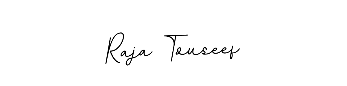 Use a signature maker to create a handwritten signature online. With this signature software, you can design (BallpointsItalic-DORy9) your own signature for name Raja Touseef. Raja Touseef signature style 11 images and pictures png