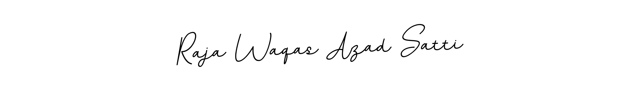 Raja Waqas Azad Satti stylish signature style. Best Handwritten Sign (BallpointsItalic-DORy9) for my name. Handwritten Signature Collection Ideas for my name Raja Waqas Azad Satti. Raja Waqas Azad Satti signature style 11 images and pictures png