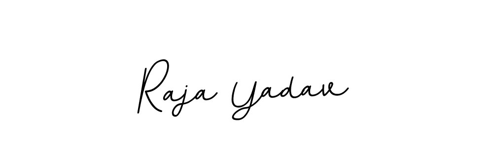 Raja Yadav stylish signature style. Best Handwritten Sign (BallpointsItalic-DORy9) for my name. Handwritten Signature Collection Ideas for my name Raja Yadav. Raja Yadav signature style 11 images and pictures png