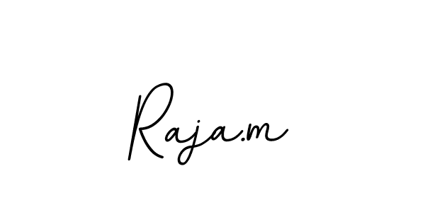 Create a beautiful signature design for name Raja.m. With this signature (BallpointsItalic-DORy9) fonts, you can make a handwritten signature for free. Raja.m signature style 11 images and pictures png