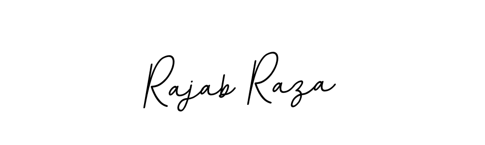 Use a signature maker to create a handwritten signature online. With this signature software, you can design (BallpointsItalic-DORy9) your own signature for name Rajab Raza. Rajab Raza signature style 11 images and pictures png