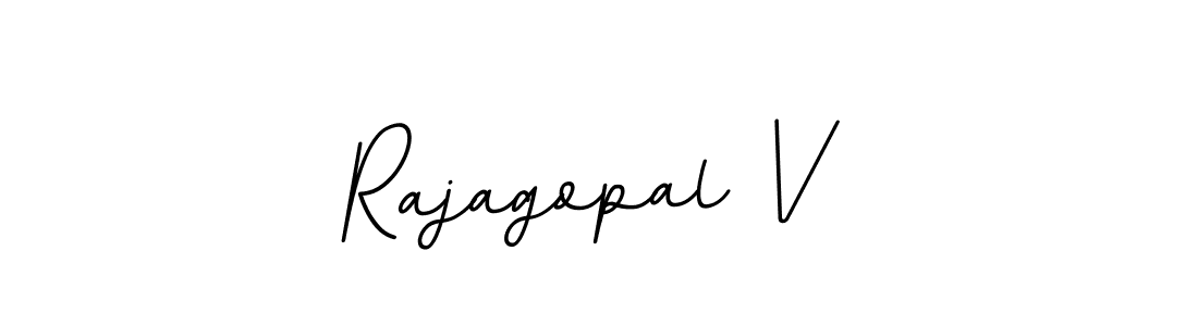 Use a signature maker to create a handwritten signature online. With this signature software, you can design (BallpointsItalic-DORy9) your own signature for name Rajagopal V. Rajagopal V signature style 11 images and pictures png