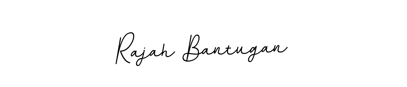 Use a signature maker to create a handwritten signature online. With this signature software, you can design (BallpointsItalic-DORy9) your own signature for name Rajah Bantugan. Rajah Bantugan signature style 11 images and pictures png