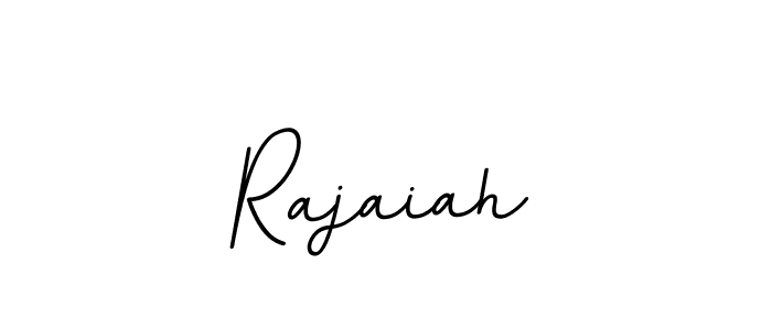 Use a signature maker to create a handwritten signature online. With this signature software, you can design (BallpointsItalic-DORy9) your own signature for name Rajaiah. Rajaiah signature style 11 images and pictures png