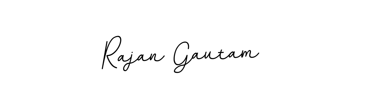 Create a beautiful signature design for name Rajan Gautam. With this signature (BallpointsItalic-DORy9) fonts, you can make a handwritten signature for free. Rajan Gautam signature style 11 images and pictures png