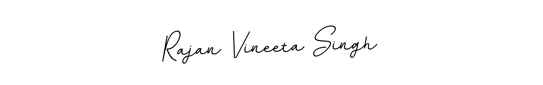 The best way (BallpointsItalic-DORy9) to make a short signature is to pick only two or three words in your name. The name Rajan Vineeta Singh include a total of six letters. For converting this name. Rajan Vineeta Singh signature style 11 images and pictures png