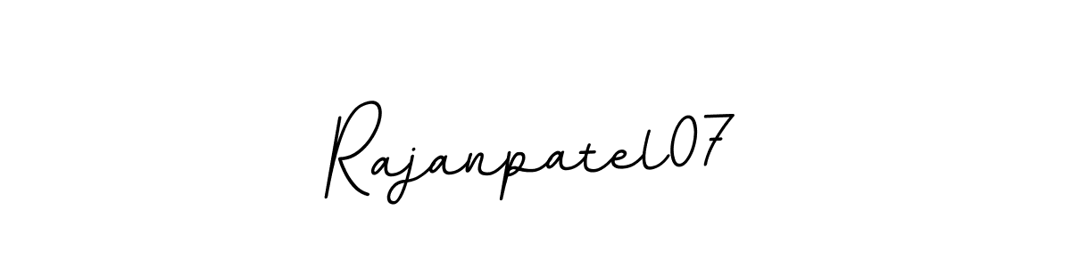 Make a beautiful signature design for name Rajanpatel07. With this signature (BallpointsItalic-DORy9) style, you can create a handwritten signature for free. Rajanpatel07 signature style 11 images and pictures png