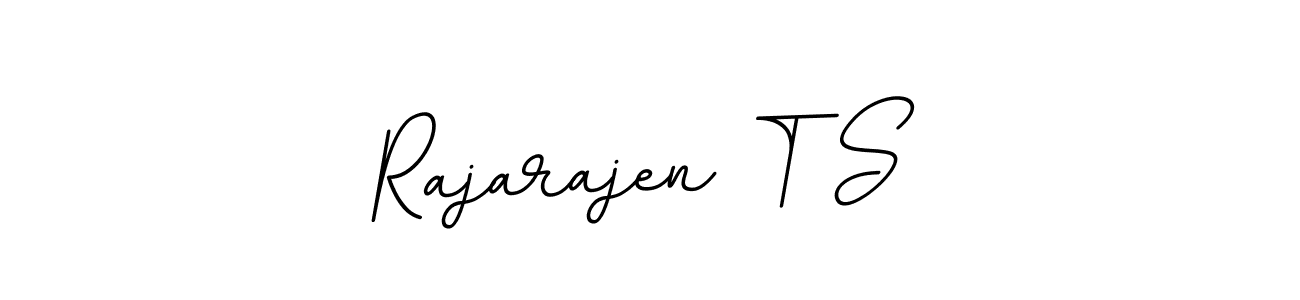 You should practise on your own different ways (BallpointsItalic-DORy9) to write your name (Rajarajen T S) in signature. don't let someone else do it for you. Rajarajen T S signature style 11 images and pictures png