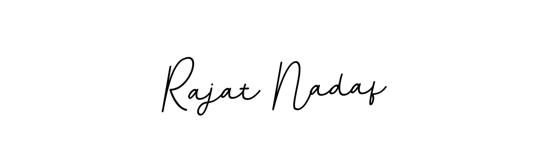 How to make Rajat Nadaf name signature. Use BallpointsItalic-DORy9 style for creating short signs online. This is the latest handwritten sign. Rajat Nadaf signature style 11 images and pictures png