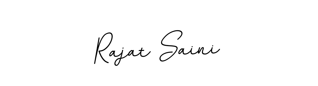 This is the best signature style for the Rajat Saini name. Also you like these signature font (BallpointsItalic-DORy9). Mix name signature. Rajat Saini signature style 11 images and pictures png