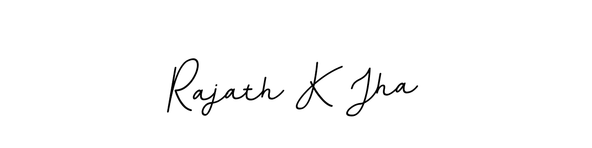 Create a beautiful signature design for name Rajath K Jha. With this signature (BallpointsItalic-DORy9) fonts, you can make a handwritten signature for free. Rajath K Jha signature style 11 images and pictures png
