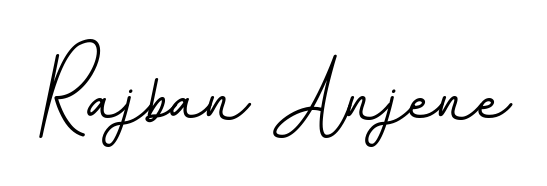 Explore multiple handwriting variations for Rajban Anjene including this stunning BallpointsItalic-DORy9 design. Free to use across all platforms. Rajban Anjene signature style 11 images and pictures png