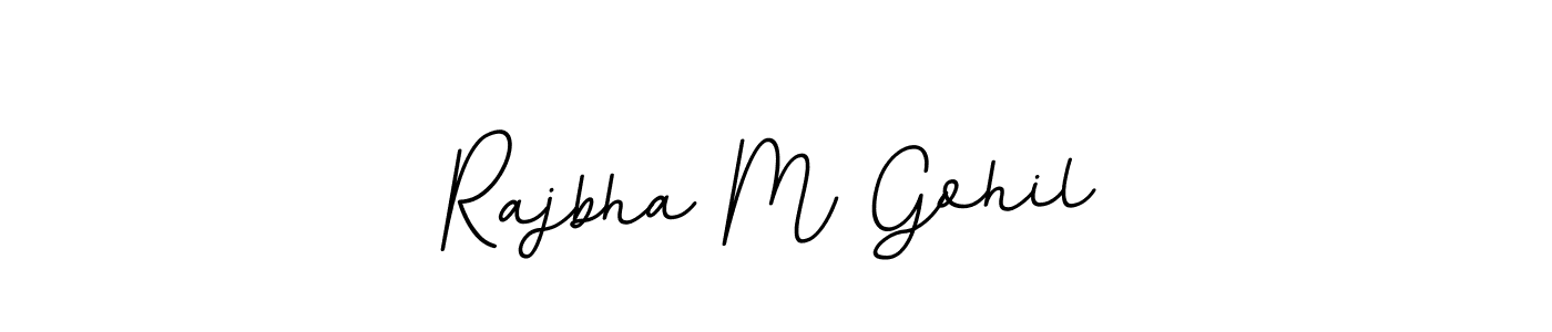 BallpointsItalic-DORy9 is a professional signature style that is perfect for those who want to add a touch of class to their signature. It is also a great choice for those who want to make their signature more unique. Get Rajbha M Gohil name to fancy signature for free. Rajbha M Gohil signature style 11 images and pictures png