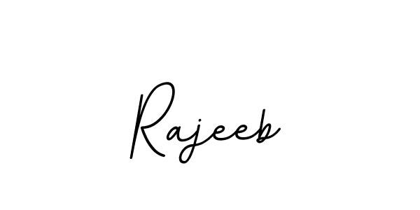 Use a signature maker to create a handwritten signature online. With this signature software, you can design (BallpointsItalic-DORy9) your own signature for name Rajeeb. Rajeeb signature style 11 images and pictures png