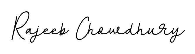 The BallpointsItalic-DORy9 typeface gives name Rajeeb Chowdhury a refined look. Suitable for certificates, diplomas, and official verification. Rajeeb Chowdhury signature style 11 images and pictures png