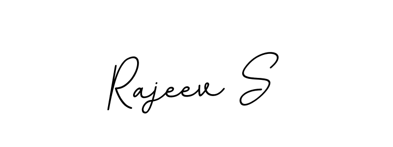 Create a beautiful signature design for name Rajeev S. With this signature (BallpointsItalic-DORy9) fonts, you can make a handwritten signature for free. Rajeev S signature style 11 images and pictures png