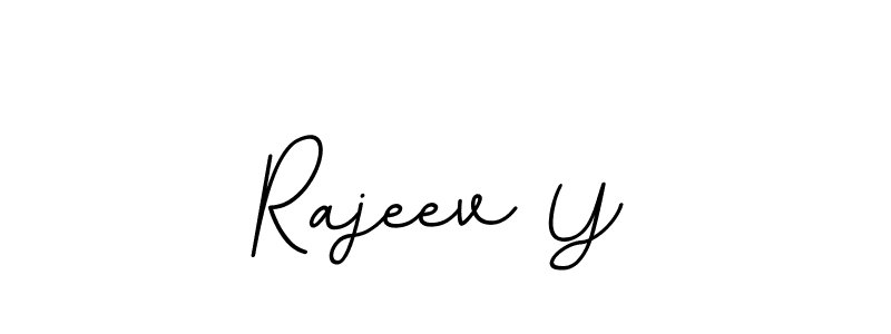 The best way (BallpointsItalic-DORy9) to make a short signature is to pick only two or three words in your name. The name Rajeev Y include a total of six letters. For converting this name. Rajeev Y signature style 11 images and pictures png