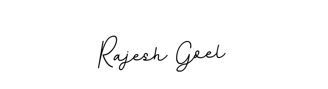 Make a beautiful signature design for name Rajesh Goel. With this signature (BallpointsItalic-DORy9) style, you can create a handwritten signature for free. Rajesh Goel signature style 11 images and pictures png