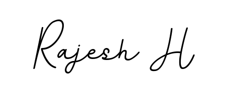 BallpointsItalic-DORy9 is a professional signature style that is perfect for those who want to add a touch of class to their signature. Get Rajesh H name fancy signature for free. Rajesh H signature style 11 images and pictures png
