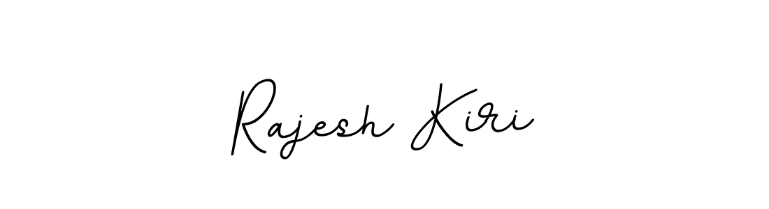 How to make Rajesh Kiri name signature. Use BallpointsItalic-DORy9 style for creating short signs online. This is the latest handwritten sign. Rajesh Kiri signature style 11 images and pictures png