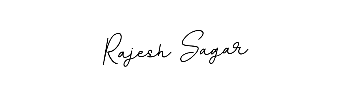How to make Rajesh Sagar name signature. Use BallpointsItalic-DORy9 style for creating short signs online. This is the latest handwritten sign. Rajesh Sagar signature style 11 images and pictures png
