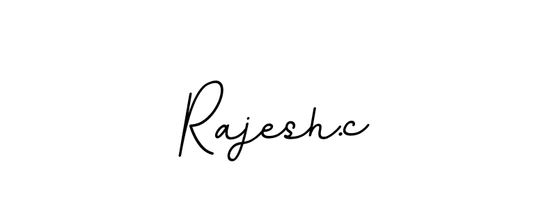 Use a signature maker to create a handwritten signature online. With this signature software, you can design (BallpointsItalic-DORy9) your own signature for name Rajesh.c. Rajesh.c signature style 11 images and pictures png