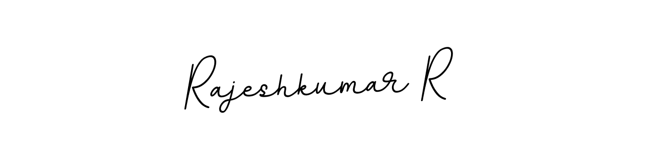 BallpointsItalic-DORy9 is a professional signature style that is perfect for those who want to add a touch of class to their signature. It is also a great choice for those who want to make their signature more unique. Get Rajeshkumar R name to fancy signature for free. Rajeshkumar R signature style 11 images and pictures png