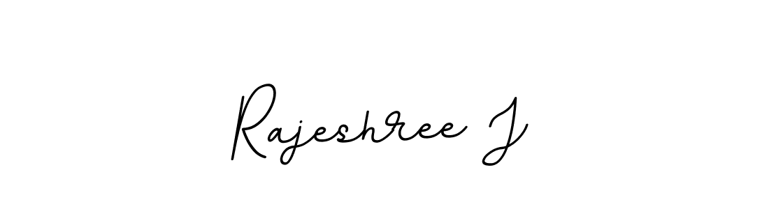 The best way (BallpointsItalic-DORy9) to make a short signature is to pick only two or three words in your name. The name Rajeshree J include a total of six letters. For converting this name. Rajeshree J signature style 11 images and pictures png