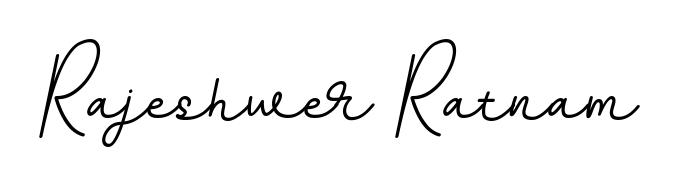 Express your personality with a custom Rajeshwer Ratnam signature crafted with BallpointsItalic-DORy9 typography. Free transparent PNG download available. Rajeshwer Ratnam signature style 11 images and pictures png