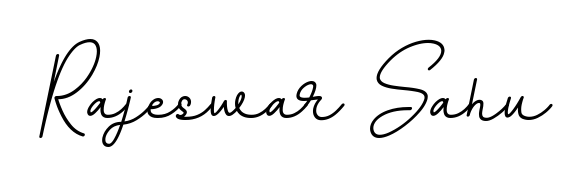 A classic penmanship look for Rajeswar Sahu. The BallpointsItalic-DORy9 font brings timeless elegance and confidence to every signed document. Rajeswar Sahu signature style 11 images and pictures png