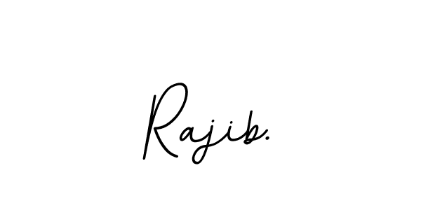 How to make Rajib. name signature. Use BallpointsItalic-DORy9 style for creating short signs online. This is the latest handwritten sign. Rajib. signature style 11 images and pictures png