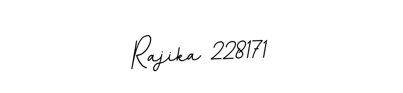 How to make Rajika 228171 name signature. Use BallpointsItalic-DORy9 style for creating short signs online. This is the latest handwritten sign. Rajika 228171 signature style 11 images and pictures png