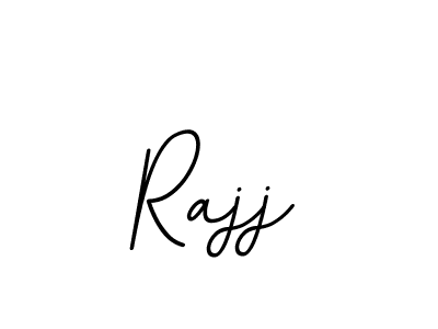 Use a signature maker to create a handwritten signature online. With this signature software, you can design (BallpointsItalic-DORy9) your own signature for name Rajj. Rajj signature style 11 images and pictures png
