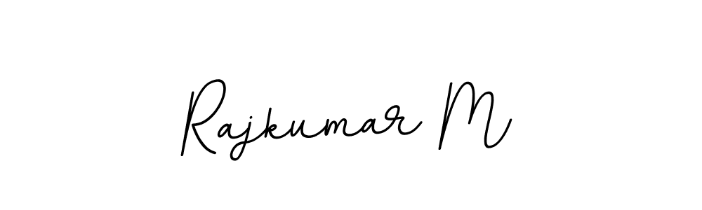 Use a signature maker to create a handwritten signature online. With this signature software, you can design (BallpointsItalic-DORy9) your own signature for name Rajkumar M. Rajkumar M signature style 11 images and pictures png